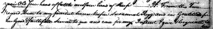 Benjamin Douglas, Sr.'s will of 9 Feb 1772