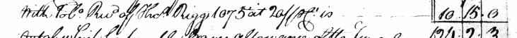 Townley Bruce Final Account, 14 Sep 1751