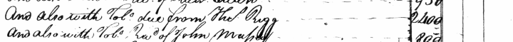 Charles Bruce's Final Account, 23 May 1759