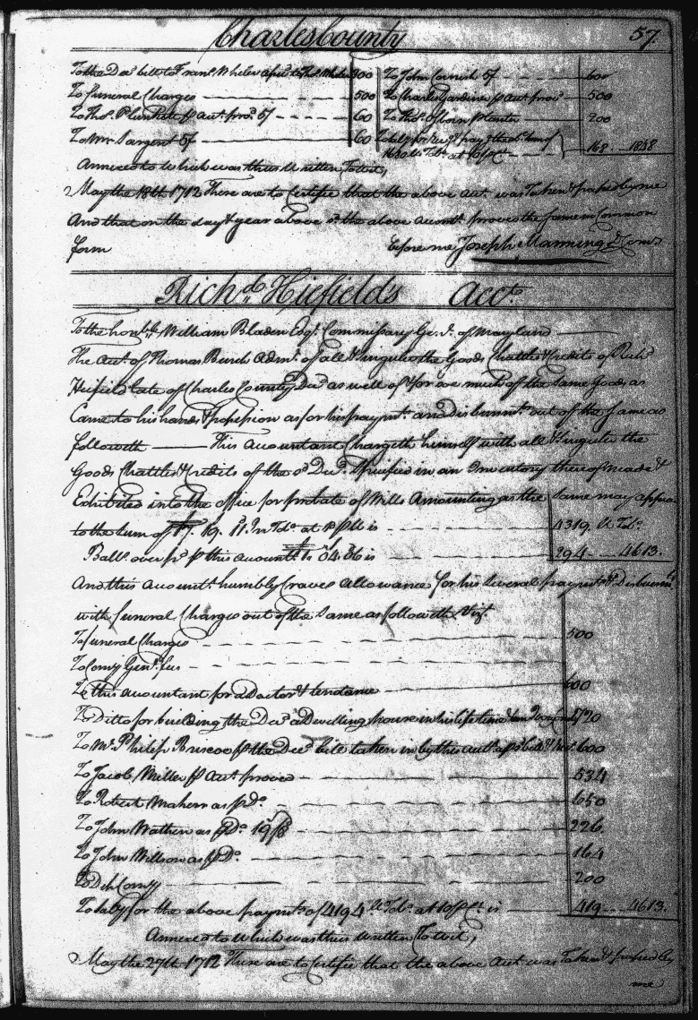 John Rigg's Account of 18 May 1712, page 57